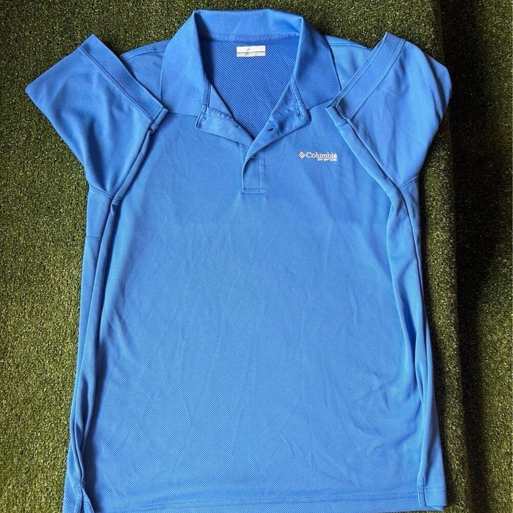 Columbia-sportswear Men's Blue Polo-shirts